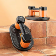 Elektrischer Akku - Vakuum - Saugheber 300 kg – Automatische Druckregulierung, Profi - Plattenheber für Glas, Feinsteinzeug & Terrassenplatten