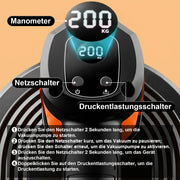 Elektrischer Akku - Vakuum - Saugheber 300 kg – Automatische Druckregulierung, Profi - Plattenheber für Glas, Feinsteinzeug & Terrassenplatten