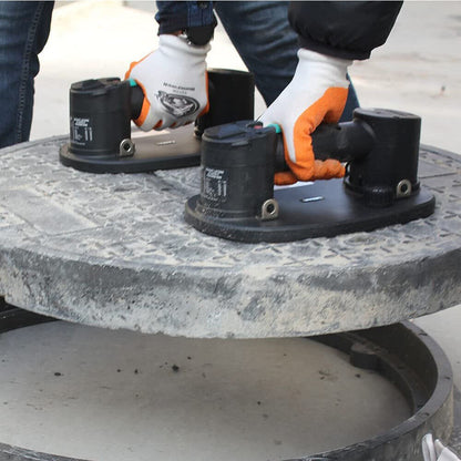 ‌Elektrischer Akku - Vakuumheber 240kg | Automatische Druckregulierung – Profi - Plattenheber für Terrassenplatten, Betonplatten & Glas