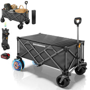 Elektrischer Bollerwagen, faltbar mit 50W Motor und Makita 14,4V Akku - Kompatibilität