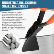 Falzzangen Set – 3 - teilig, 150 mm, 200 kg Tragfähigkeit, Korrosionsbeständig, Schmiedetec