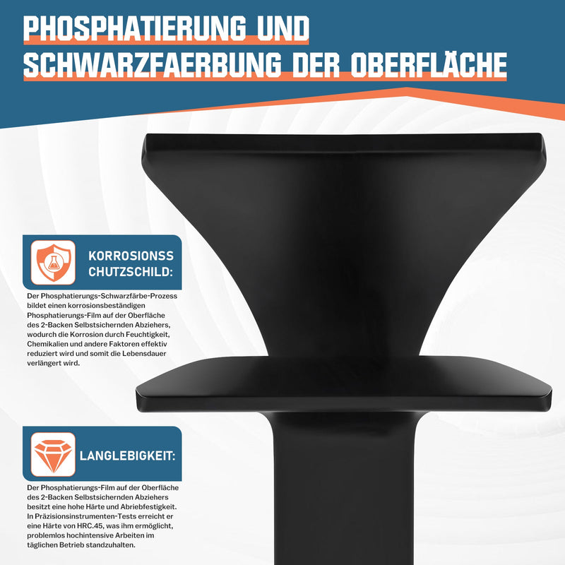 Falzzangen Set – 3 - teilig, 150 mm, 200 kg Tragfähigkeit, Korrosionsbeständig, Schmiedetec