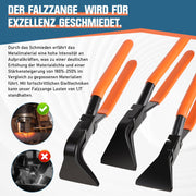 Falzzangen Set – 3 - teilig, 150 mm, 200 kg Tragfähigkeit, Korrosionsbeständig, Schmiedetec