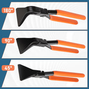 Falzzangen Set – 3 - teilig, 150 mm, 200 kg Tragfähigkeit, Korrosionsbeständig, Schmiedetec