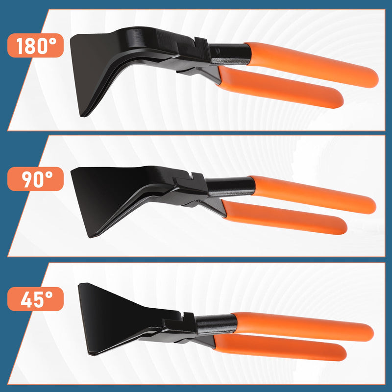 Falzzangen Set – 3 - teilig, 150 mm, 200 kg Tragfähigkeit, Korrosionsbeständig, Schmiedetec