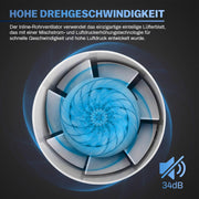 Flüsterleiser Badlüfter Ventilator 100mm – Ihr Spezialist für frische Luft im Bad