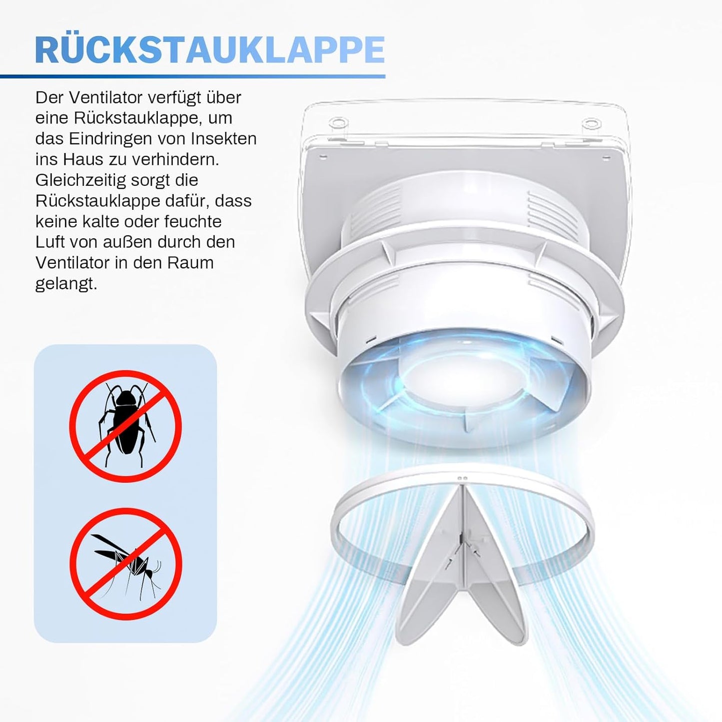 Flüsterleiser Badlüfter Ventilator 100mm – Ihr Spezialist für frische Luft im Bad