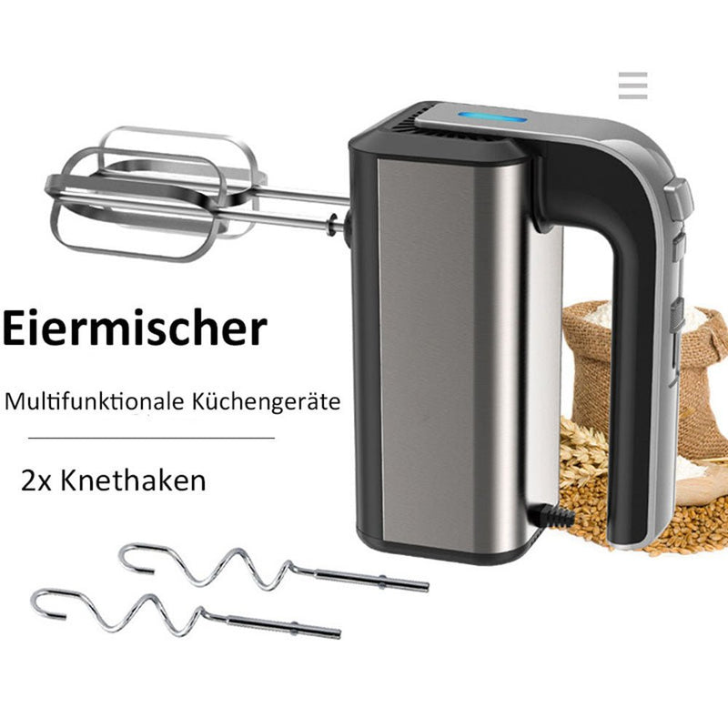 Hand Mixer 800W – Elektrischer Rührgerät mit 5 Stufen & Edelstahl - Zubehör