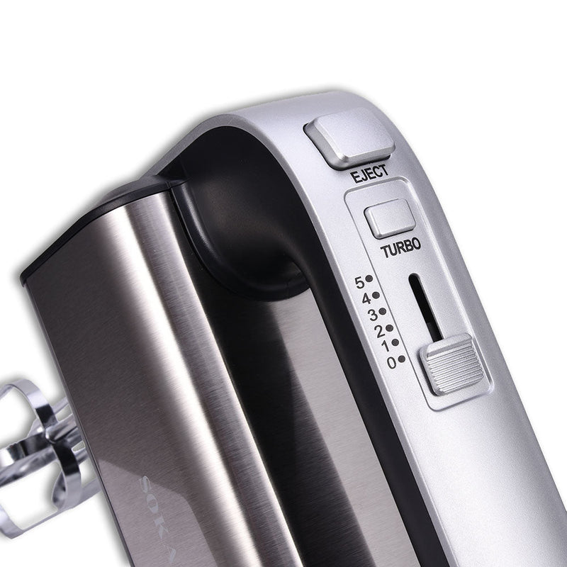 Hand Mixer 800W – Elektrischer Rührgerät mit 5 Stufen & Edelstahl - Zubehör