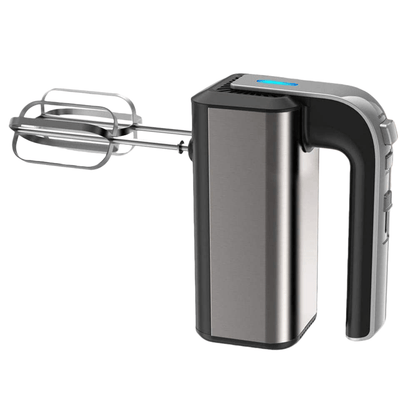 Handmixer 800W mit 5 Geschwindigkeiten & Turbo, Edelstahl Schneebesen & Knethaken, LED Anzeige, ergonomischer Griff