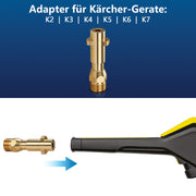 High Pressure Drain Cleaning Hose Kit for Kärcher K2 - K7 Pressure Washers with Brass Nozzles