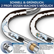 High Pressure Drain Cleaning Hose Kit for Kärcher K2 - K7 Pressure Washers with Brass Nozzles