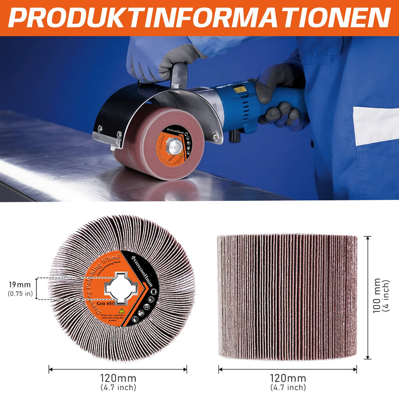 Hochwertige Schleifwalzenbürste aus Siliziumcarbid - Schleifpapier – Effiziente Oberflächenbearbeitung für Metall und Holz
