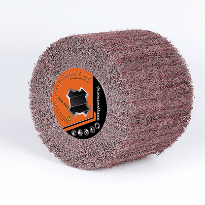 Hochwertige Schleifwalzenbürste mit Aluminiumoxid – Professionelle Oberflächenbearbeitung für Metall, Holz und Stein