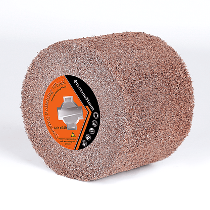 Hochwertige Schleifwalzenbürste mit Aluminiumoxid – Professionelle Oberflächenbearbeitung für Metall, Holz und Stein