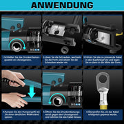 Hydraulische Crimpzange Set 8–300 mm² mit 13 Matrizen & Kabelschneider – Profi - Werkzeug für Elektrik, Industrie & KFZ