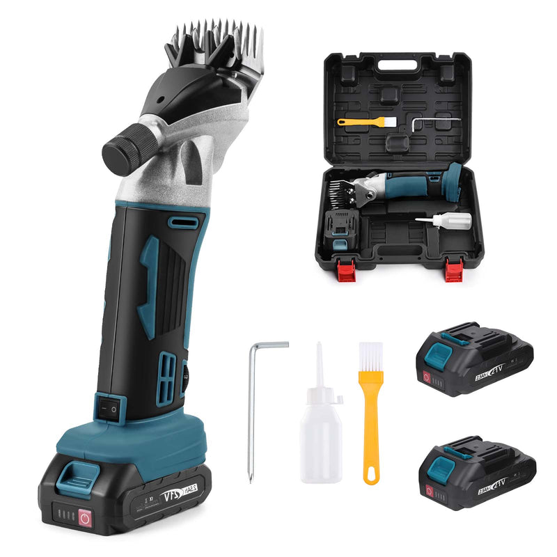 Kabellose Schafschere für dickes Fell – 500W, 2400 U/min, mit Doppel - Akku für präzise Fellpflege bei Schafen und Hunden