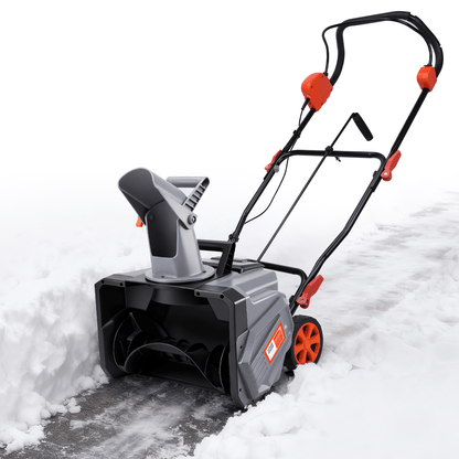 Kabelloser Elektrischer Schneefräser 1500W – 46cm Breite, 40V Akku, Leicht & Leistungsstark für Gehwege, Fahrbahnen & Gärten