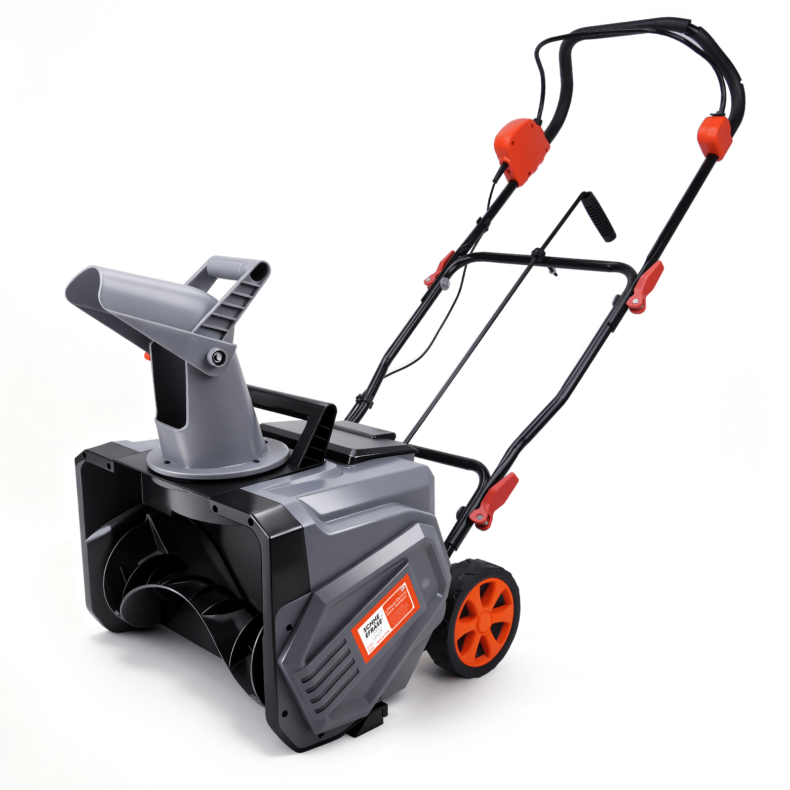 Kabelloser Elektrischer Schneefräser 1500W – 46cm Breite, 40V Akku, Leicht & Leistungsstark für Gehwege, Fahrbahnen & Gärten