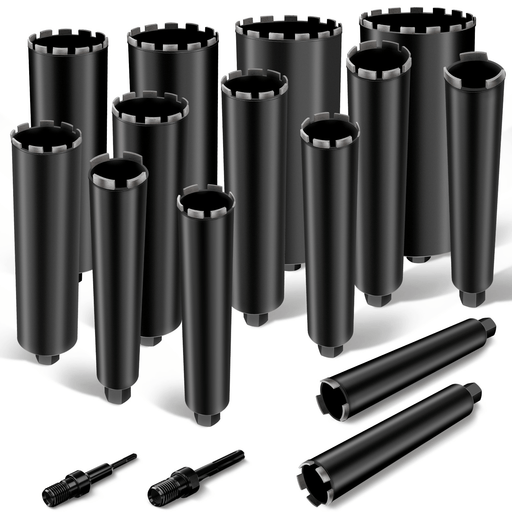 Kernbohrer Stahlbeton Diamant – Nassbohren, Stufenkrone, Ø25 mm+ Stahl, 460 mm