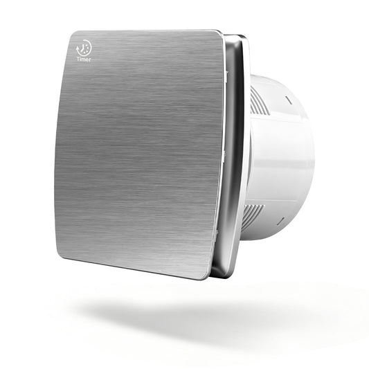 Leiser Abluftventilator 150mm, 240 m³/h mit Feuchtigkeitssensor & IPX4 Schutz, Nachlauffunktion und Rückstauklappe für Bad & Küche
