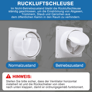 Leiser Solarventilator 200mm – Akku - betrieben, ideal für Hühnerstall, Gewächshaus & Schuppen