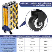 Multifunktionale Arbeitsplattform mit 500 kg Tragfähigkeit – Höhenverstellbar, Mobil und Vielseitig einsetzbar