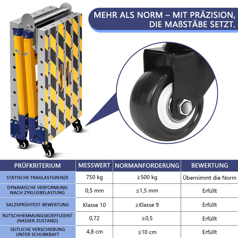 Multifunktionale Arbeitsplattform mit 500 kg Tragfähigkeit – Höhenverstellbar, Mobil und Vielseitig einsetzbar