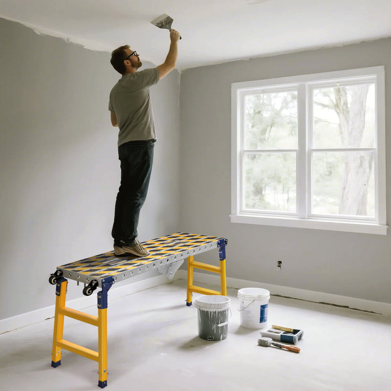 Multifunktionale Arbeitsplattform mit 500 kg Tragfähigkeit – Höhenverstellbar, Mobil und Vielseitig einsetzbar