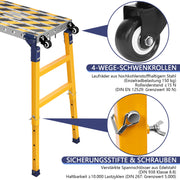 Multifunktionale Arbeitsplattform mit 500 kg Tragfähigkeit – Höhenverstellbar, Mobil und Vielseitig einsetzbar