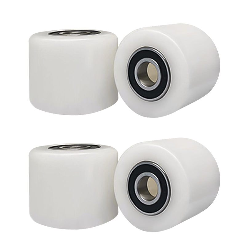 Nylonräder 4er - Set für Handhubwagen 70x60 mm – Bodenschonend, Leise, Tragfähigkeit 650 kg – Ersatzräder für Gabelhubwagen