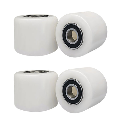 Nylonräder 4er - Set für Handhubwagen 70x60 mm – Bodenschonend, Leise, Tragfähigkeit 650 kg – Ersatzräder für Gabelhubwagen