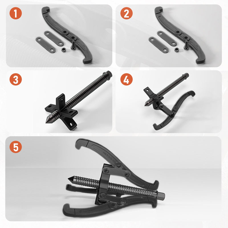 Profi 3 - Backen Abzieher, Geschmiedet | Umkehrbar Innen/Außen | 2 - & 3 - Arm |