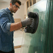 Profi Akku - Vakuum - Hebegerät mit 2 Akkus | 120 kg Traglast | Elektrischer Saugheber für Fliesen & Glas | Komplett - Set