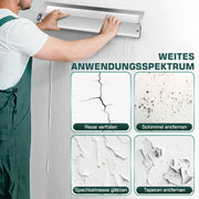 Profi Flächenspachtel Set mit Teleskopstange | 5 Größen (15 - 80cm) & 5 Ersatzklingen im Koffer