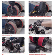 PU - Lenkräder 2er - Set 180x50 mm für Hubwagen – Leise, Tragfähig bis 3000 kg – Ersatzräder