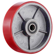 PU - Lenkräder 2er - Set 180x50 mm für Hubwagen – Leise, Tragfähig bis 3000 kg – Ersatzräder