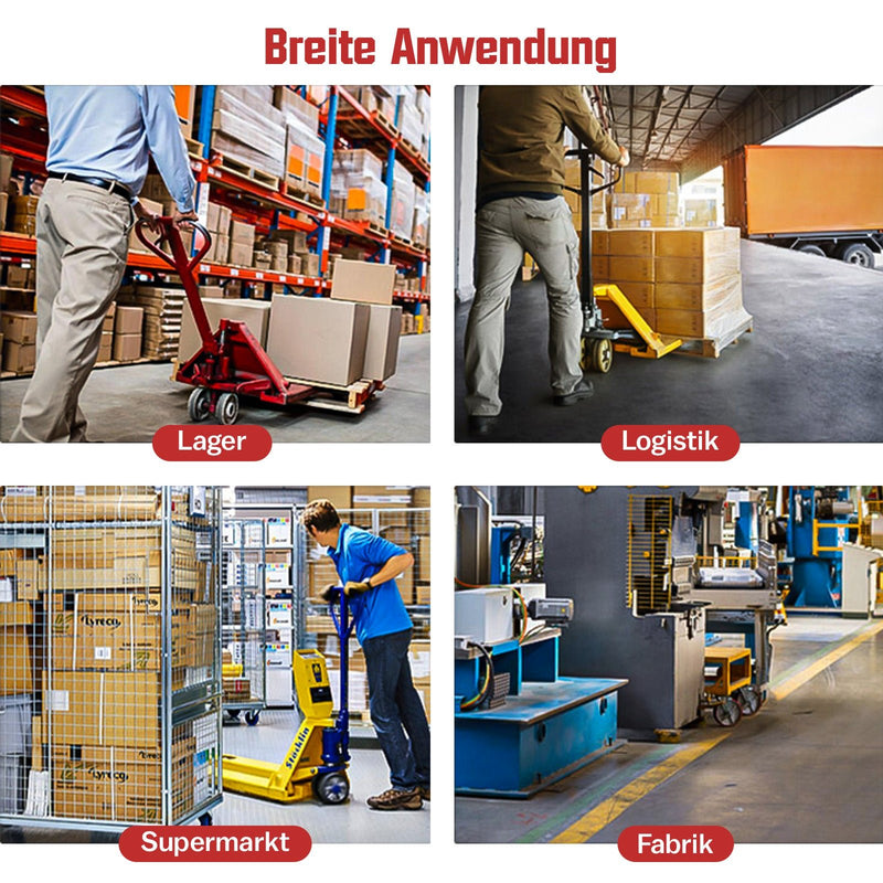 PU - Lenkräder 2er - Set 180x50 mm für Hubwagen – Leise, Tragfähig bis 3000 kg – Ersatzräder