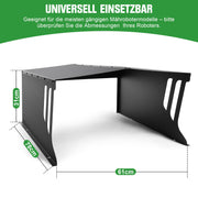 Robuste Mähroboter - Garage aus Stahl – wetterfest, rostfrei, UV - beständig, stoßfest, passend für die meisten Modelle