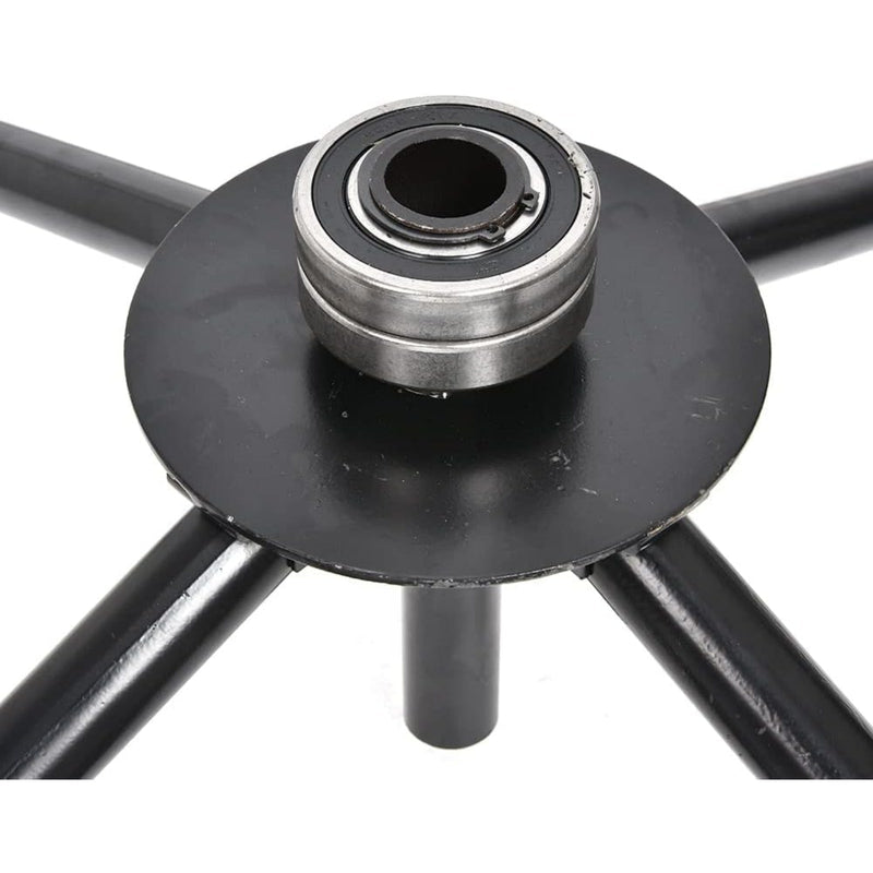 Robuster Rohrhaspel aus Stahl – Abrollgerät für Fußbodenheizungsrohre 16 - 32 mm, geeignet für PERT, PEX und AL/PEX bis 600 m