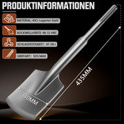 Robuster SDS Max Schaufelmeißel für präzises Arbeiten auf Beton, Fliesen und Putz