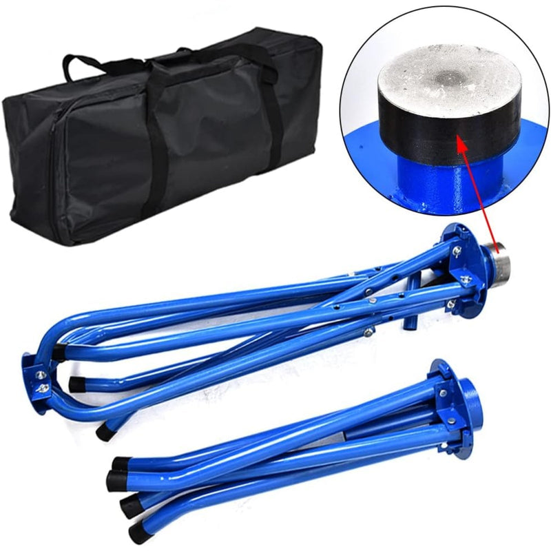 Rohrhaspel Abrollgerät für Fußbodenheizungsrohre bis 600m, Stahl, für PERT PEX AL/PEX Rohre 16 - 32mm – robust & mobil