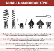 Rohrreiniger 390W mit 16mm 33M Spirale, Ø20 - 100mm Rohrreinigungsmaschine