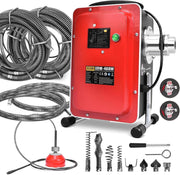 Rohrreiniger 400W mit FI - Schalter, 37M Spirale, Ø30 - 100mm Rohrreinigungsmaschine