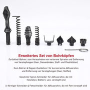 Rohrreiniger 500W mit 16mm 29M Spirale, Ø30 - 100mm Rohrreinigungsmaschine