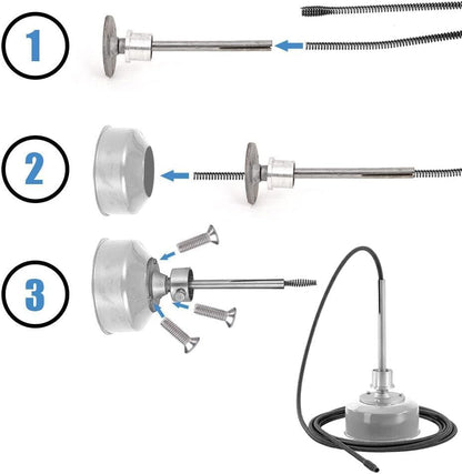 Rohrreiniger 500W mit 16mm 29M Spirale, Ø30 - 100mm Rohrreinigungsmaschine