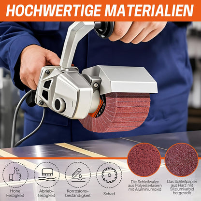 Schleifwalzenbürste Satinierwalze für Metall & Holz – PA/Alu - Oxid & Siliziumkarbid, verschiedene Körnungen
