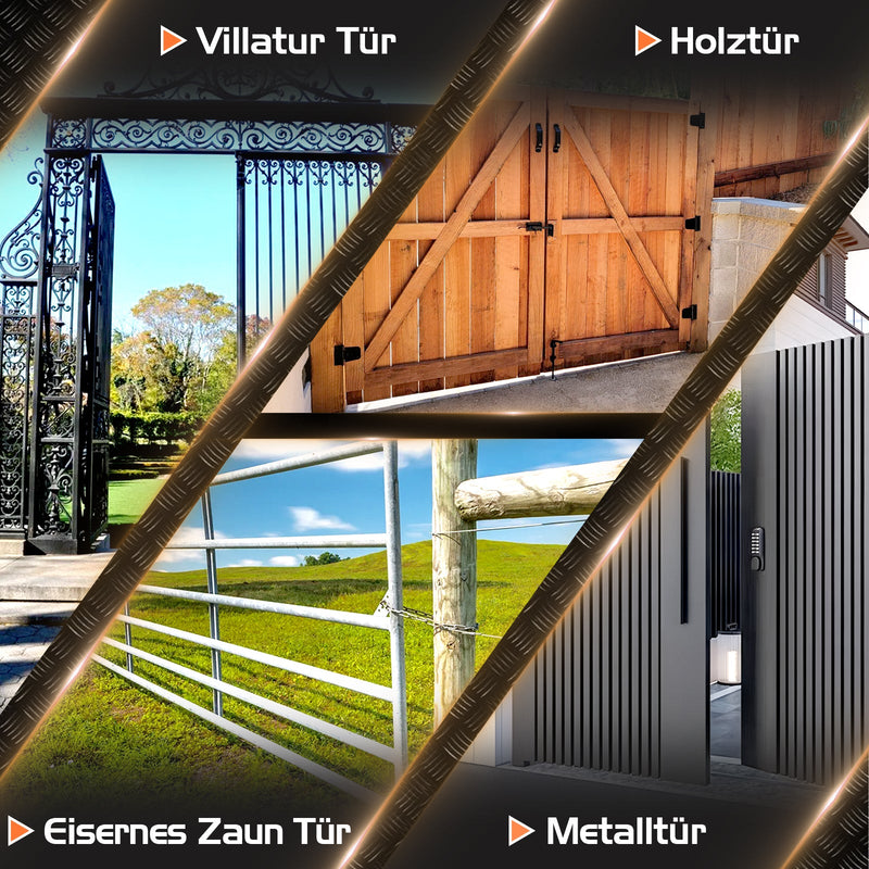 Schwerlast - Torräder 150 mm für Einfahrten und Gartentore – 200 kg Tragfähigkeit, Korrosionsbeständig, Einfach zu Montieren