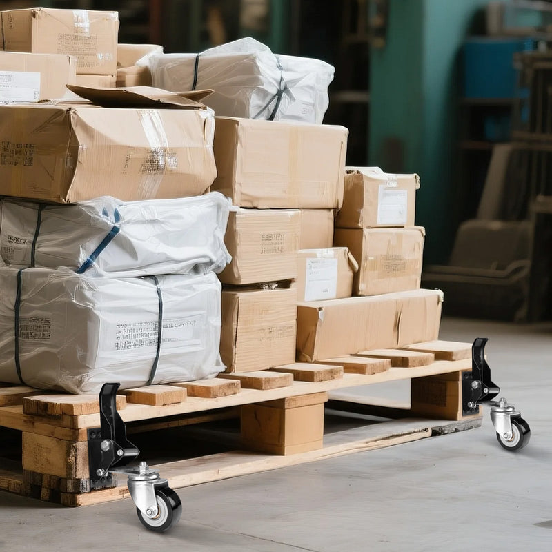 Schwerlastrollen absenkbar für Werkbank – 50 mm, verstellbar, 150 kg Traglast