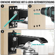 Schwerlastrollen absenkbar für Werkbank – 50 mm, verstellbar, 150 kg Traglast